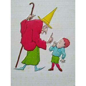 Fantasy Halloween Postcard Angry Witch Pink Of Perfection Unused Series 6929